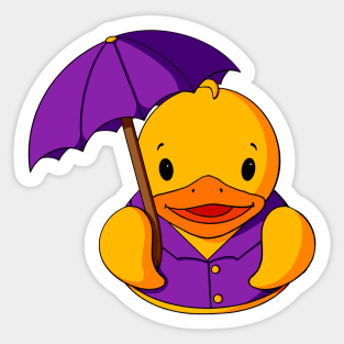 Rainy Day Rubber Duck Sticker